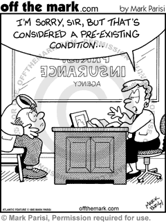 KEYWORD1  1995-12-09  pre-existing  preexisting  pre-existing condition   pre-existing conditions  p