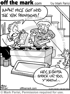 KEYWORD1  1999-04-19  y2k  y2k provisions  provision  provisions  store  storage  stocking up  food