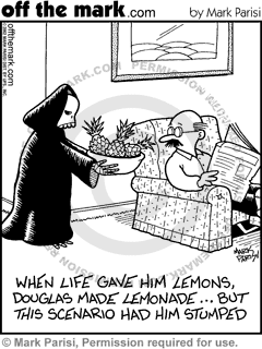KEYWORD1  2002-10-15  death  pinapples  optimism  lemons  grim reaper  life  fruit  food