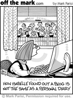 KEYWORD1  2009-03-03  how isabelle found out a blog is not the same as a diary  isabelle  blog  blog