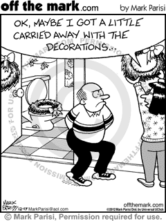Christmas, wreath, toilet seat, holiday decorations, 