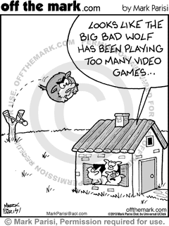 video game, three little pigs, wolf, addiction, angry birds,