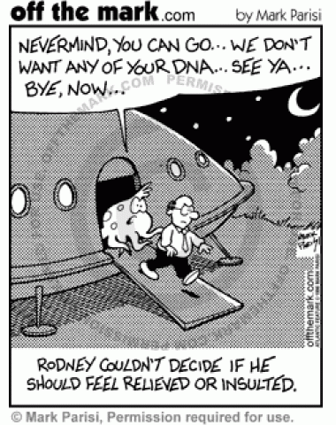Alien Abduction Rejection - off the mark cartoons