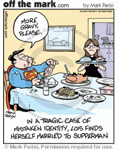 Lois Lane marries Superman.