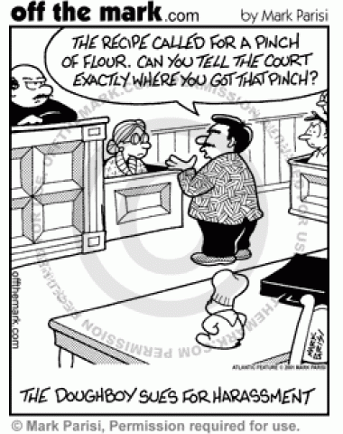 Doughboy Flour Pinch Harassment - off the mark cartoons