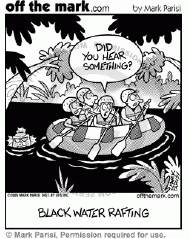 Rafting In The Black Lagoon Off The Mark Cartoons