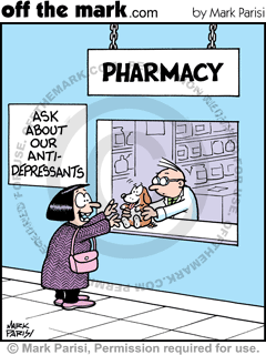 Antidepressant Cartoons | Witty off the mark comics by Mark Parisi