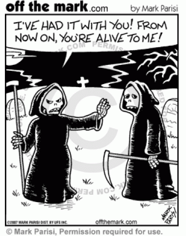 Alive to Me - off the mark cartoons