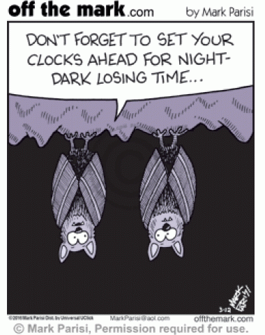 Bats need to remember losing darkness during daylight savings.