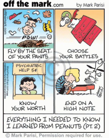 Everything I needed to know I learned from Peanuts characters.
