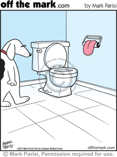 Toilet paper holders Cartoons | Witty off the mark comics by Mark Parisi