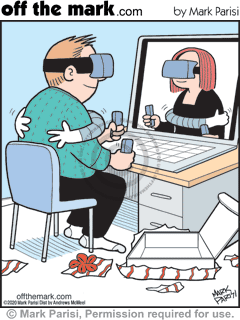 Virtual reality Cartoons | Witty off the mark comics by Mark Parisi