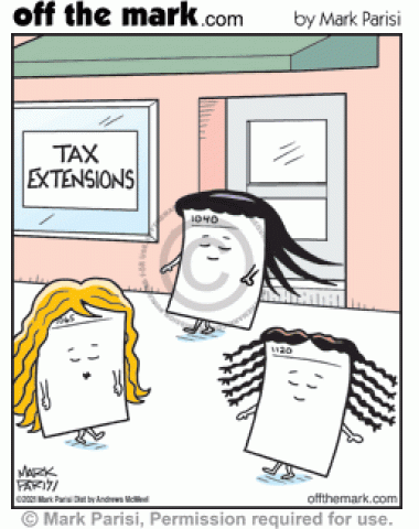 Financial papers get longer tax extensions hairstyles at beauty parlor.