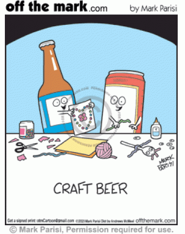 Crafty beer bottle and can kids cut and glue arts and crafts pictures and spoon doll creations.